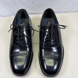 Bostonian Classic Oxford Shoes Mens 10EEE Black Leather Cap Toe Dress Formal